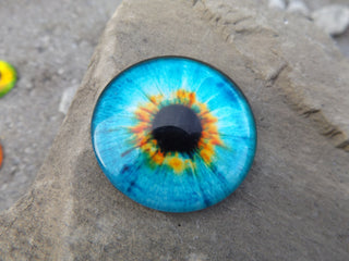 Cabochon (Glass)  *Dragon Eyes  35 mm Diam Size (See Drop Down for Color Options) - Mhai O' Mhai Beads
 - 7