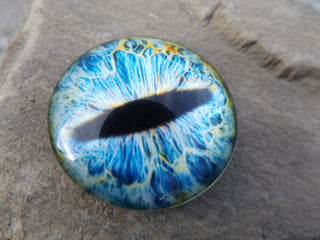 Cabochon (Glass)  *Dragon Eyes  40 mm Diam Size (See Drop Down for Color Options) - Mhai O' Mhai Beads
 - 12