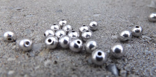 Spacer Beads (Metal) Round 6mm.  *Packed 100 (Silver Color) - Mhai O' Mhai Beads
 - 3
