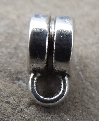 Hanger/ Bail. Antique Silver ,  about 4x6x9mm,hole 2mm,4mm inner diameter  (Packed 15) - Mhai O' Mhai Beads
 - 5