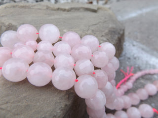 Rose Quartz (Faceted Rounds)  *See Drop Down for Size Options - Mhai O' Mhai Beads
 - 1