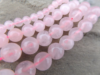 Rose Quartz (Rounds)  *See Drop Down for Size Options - Mhai O' Mhai Beads
 - 1