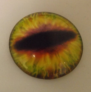 Cabochon (Glass)  *Dragon Eyes  20  mm Diam Size (See Drop Down for Color Options!) - Mhai O' Mhai Beads
 - 19