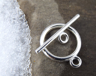 Toggle (Contemporary Sleek Round)  15x2mm Toggle  *Packed 3 (SEE DROPDOWN FOR COLOR OPTIONS) - Mhai O' Mhai Beads
 - 2