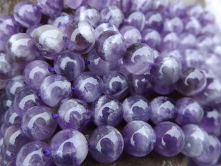 Amethyst (light and dark shades) (8mm Rounds) approx 16" Strand - Mhai O' Mhai Beads
 - 1