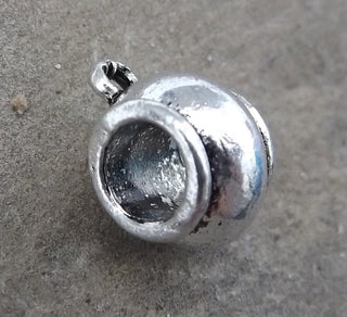 Hanger/ Bail. Antique Silver , 12x9x8mm, Hole: 2~5mm  (Packed 15) - Mhai O' Mhai Beads
 - 2