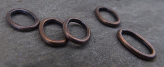 Alloy Linking Rings, Oval, 14 x 10 x 2mm , (packed 25)  See Drop down for Color Options - Mhai O' Mhai Beads
 - 3