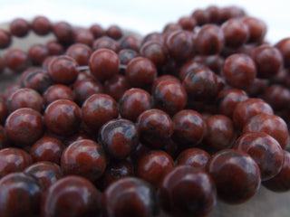 Jasper (Natural Sesame Jasper)  Red Brown  *6mm Rounds - Mhai O' Mhai Beads
 - 2