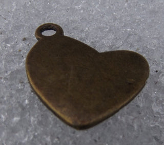 Metal Stamping Blanks/ Charm  (HEART)  18x 16 x 1.5mm  (Antique Bronze)  *Packed 5 - Mhai O' Mhai Beads
 - 4