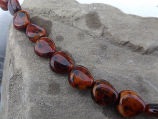 Czech Mottled Browns Nugget Glass Beads  (*10 Beads) - Mhai O' Mhai Beads
 - 1