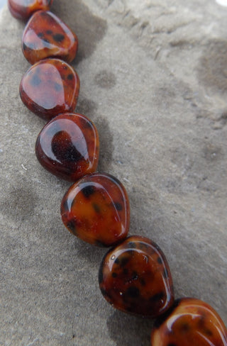 Czech Mottled Browns Nugget Glass Beads  (*10 Beads) - Mhai O' Mhai Beads
 - 2