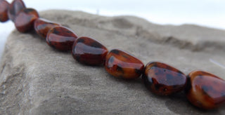 Czech Mottled Browns Nugget Glass Beads  (*10 Beads) - Mhai O' Mhai Beads
 - 3