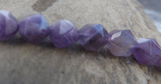 Amethyst ( Faceted Nuggets) approx 7.5" Strand  (See drop down for size options) - Mhai O' Mhai Beads
 - 1