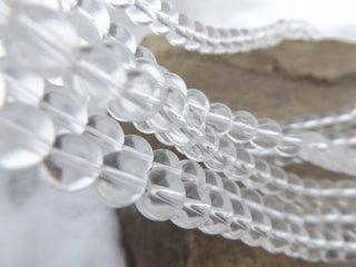 Glass Bead (Round 8mm) Clear - Mhai O' Mhai Beads
 - 1