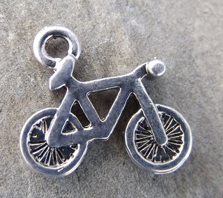 Charm *Bicycle (17 x 15mm) Hole 2mm (Metal) - Mhai O' Mhai Beads
 - 1