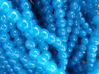Jelly BLUE (Glass Beads) 6mm - Mhai O' Mhai Beads
 - 1