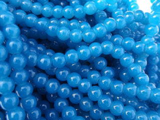 Jelly BLUE (Glass Beads) 6mm - Mhai O' Mhai Beads
 - 2