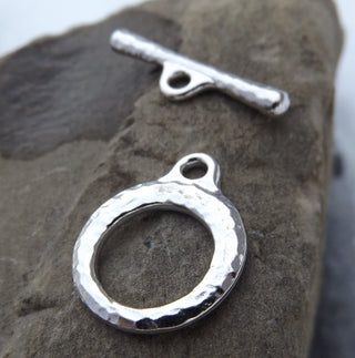 Toggle (TierraCast) *Craftsman Toggle Set (Rhodium Plated) Medium Size - Mhai O' Mhai Beads
 - 4