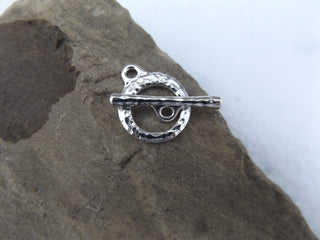 Toggle (TierraCast) *Craftsman Toggle Set (Rhodium Plated) Medium Size - Mhai O' Mhai Beads
 - 5