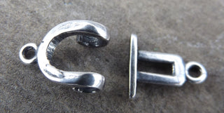 Horseshoe Clasp  (Pewter) 18 x10 mm - Mhai O' Mhai Beads
 - 5