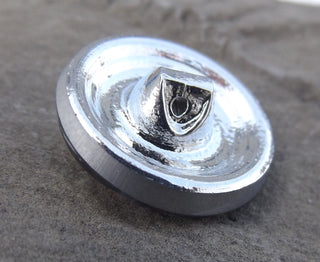 Button (Czech Glass) Irredescant Swirl  18mm Diam (sold individually) - Mhai O' Mhai Beads
 - 2