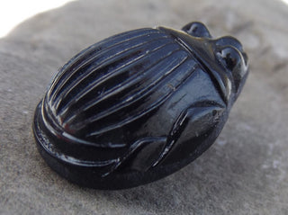 Button (Czech Glass)  Scarab approx 20mm x 15mm (sold individually) - Mhai O' Mhai Beads
 - 3