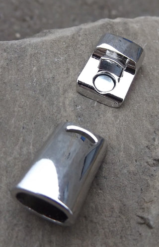 Magnetic Clasp (Rectangle)  Glue In Ends.  25 x 13 x 8mm. (Hole 10 x 5mm) See Drop Down for color options - Mhai O' Mhai Beads
 - 3