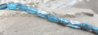Czech Tulip Glass Beads (Teal Blue with AB Finish)  *22 Beads - Mhai O' Mhai Beads
 - 3