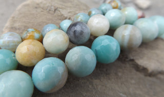 Amazonite Faceted Rounds - See Drop down for Size Options (16" strands) - Mhai O' Mhai Beads
 - 3