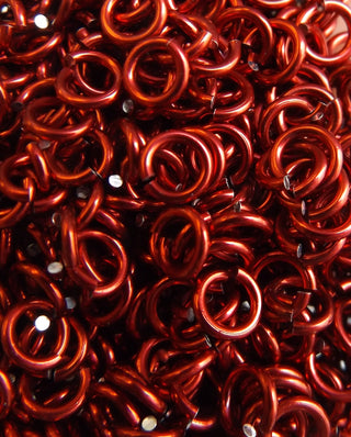 18 Gauge Rings - Anodized Aluminum Jump Rings. - Mhai O' Mhai Beads
 - 2