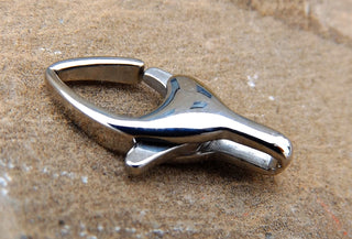 Lobster Clasp (Stainless Steel)  20 x 10 x 5mm (sold individually) - Mhai O' Mhai Beads
 - 1