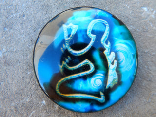 Cabochon (Glass)  *Zodiak Signs  35 mm Diam Size (CLICK TO SEE DESIGN OPTIONS!) - Mhai O' Mhai Beads
 - 6