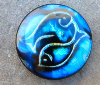 Cabochon (Glass)  *Zodiak Signs  35 mm Diam Size (CLICK TO SEE DESIGN OPTIONS!) - Mhai O' Mhai Beads
 - 13