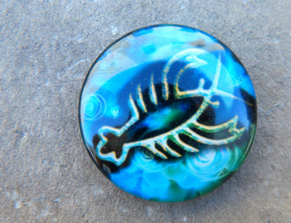 Cabochon (Glass)  *Zodiak Signs  35 mm Diam Size (CLICK TO SEE DESIGN OPTIONS!) - Mhai O' Mhai Beads
 - 4