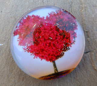 Cabochon (Glass)  *Tree of Life.   25  mm Diam Size (CLICK TO SEE DESIGN OPTIONS!) - Mhai O' Mhai Beads
 - 9