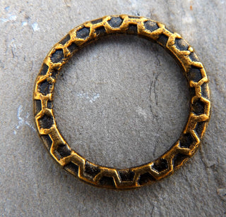 Linking Ring (Antique Bronze Color).   18.5 x 1.5mm.   (Packed 10) - Mhai O' Mhai Beads
 - 1