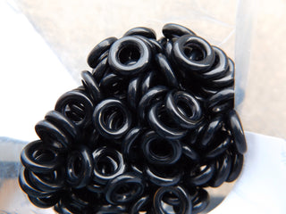Czech Glass Donuts (14mm Size)  Black  *See Drop Down for Options - Mhai O' Mhai Beads
