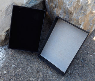 Gift Box  (Cardboard) 9x6.5x2.8cm.  With Foam Insert.   (White or Black Options see drop down) - Mhai O' Mhai Beads
 - 2