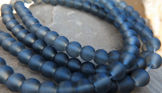 Glass- Frosted ("Engineered Beach Glass")  *Elegant Grey (See DropDown for Size Options) - Mhai O' Mhai Beads
