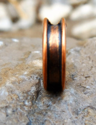 Metal Spacer Bead/Link in Antique Copper.  Big Hole.  12x4mm.  Hole 8mm.  (Packed 10) - Mhai O' Mhai Beads
 - 4