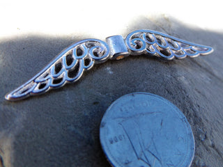 Metal Bead -(Wing) (WNGBS01)  Wing. 50mm x 10mm.   See drop down for options - Mhai O' Mhai Beads
 - 2