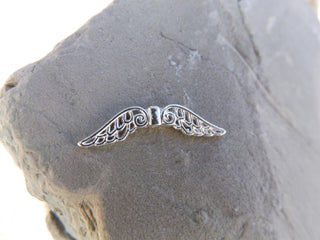 Metal Bead -(Wing) (WNGS02)  Wing. 30mm x 8 mm.   See drop down for options - Mhai O' Mhai Beads
 - 2