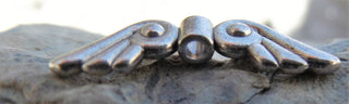 Metal Bead -(Wing) (WNGS52)  Wing. 21 mm x 5 mm.   See drop down for options - Mhai O' Mhai Beads
 - 2