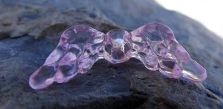 Acrylic Bead -(Wing) (WNGA63) Pink Color Wing. 20 mm x 6 mm.   See drop down for options - Mhai O' Mhai Beads
 - 3