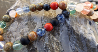 Mixed Stone (8 mm Round) (16" Strand.  Approx 50 Beads ) - Mhai O' Mhai Beads
 - 2