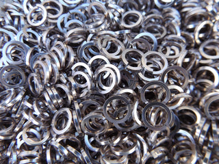 Anodized Aluminum *SQUARE wire rings. - Mhai O' Mhai Beads
 - 1