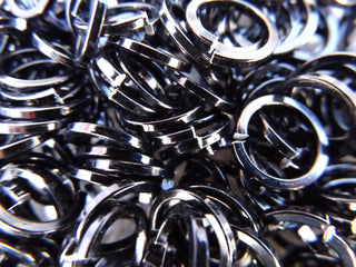 Anodized Aluminum *SQUARE wire rings. - Mhai O' Mhai Beads
 - 4