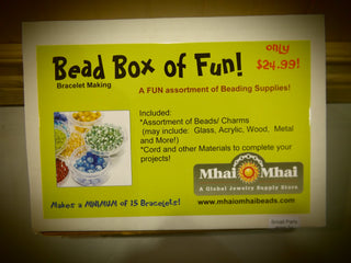 Bead Box of FUN!  Bracelet Making Kit (Makes min 15 Bracelets!) - Mhai O' Mhai Beads
 - 1