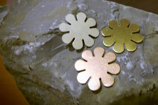Flower Stamping Blank  *24g *Packed 2 (no hole).  (See Drop Down for Options) - Mhai O' Mhai Beads
 - 1