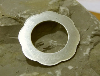 Alkame (Scalloped Washer) 1 1/8" 18 gauge (packed 3) - Mhai O' Mhai Beads
 - 1